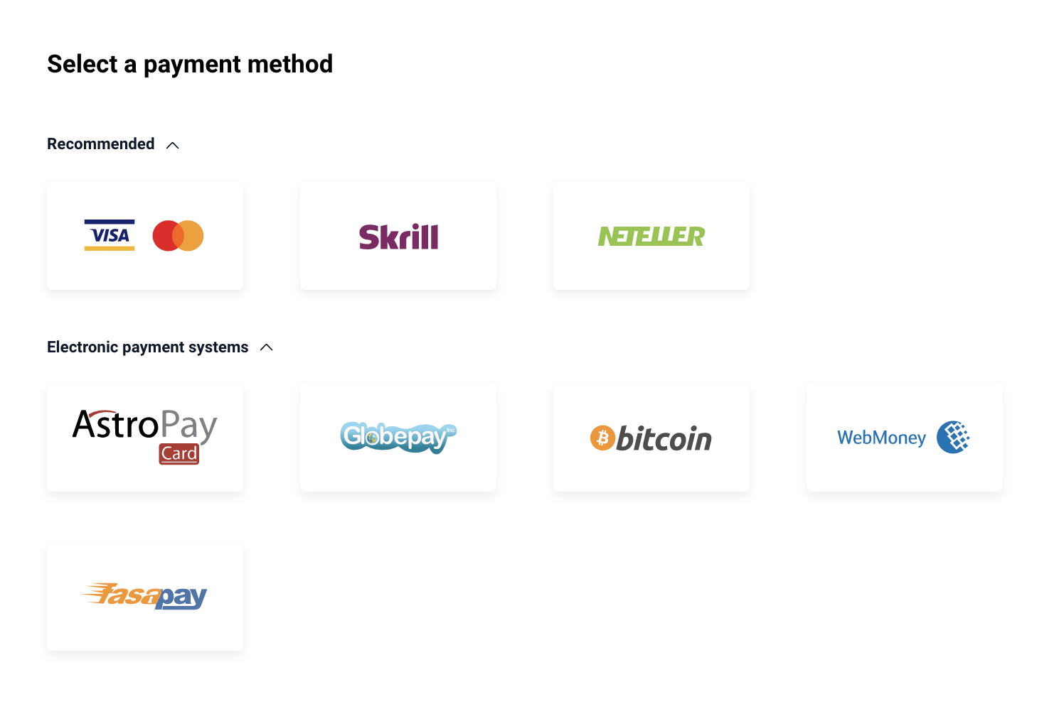 Select a payment method – Official Olymp Trade Blog